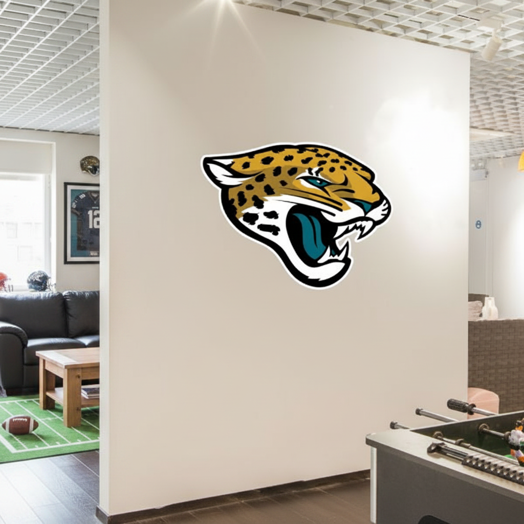 Jacksonville Jaguars Football Team Logo - Sports Team Wall Decal