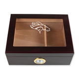 Personalized Cigar Humidor - Denver Broncos Football Sports Team Logo Design