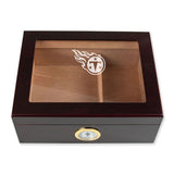 Personalized Cigar Humidor - Tennessee Titans Football Sports Team Logo Design