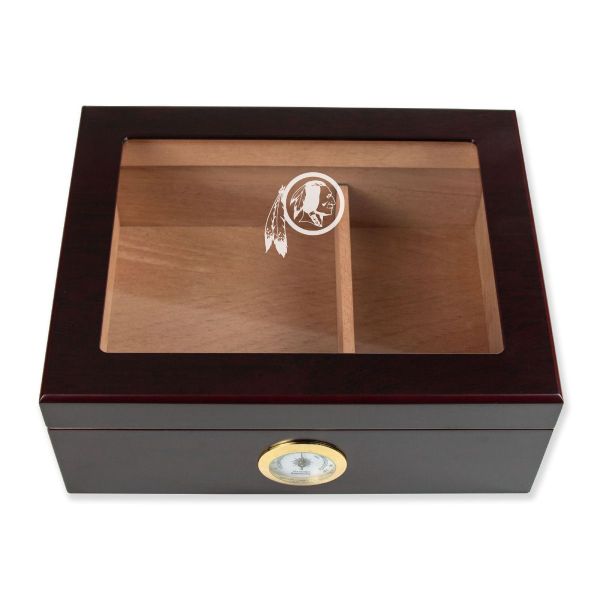 Personalized Cigar Humidor - Washington Redskins Football Sports Team Logo Design