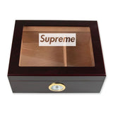Personalized Cigar Humidor - Engraved Supreme Logo Design