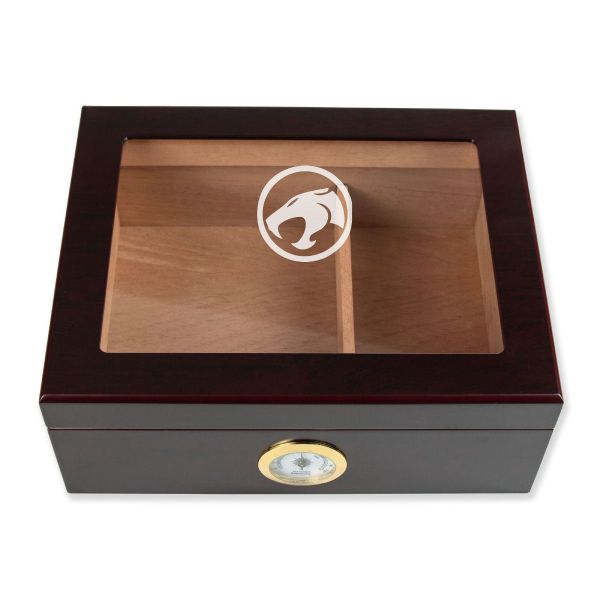 Personalized Cigar Humidor - Engraved Thundercats Logo Design