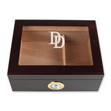 Personalized Cigar Humidor - Engraved Dare Devil Logo Design - Man Cave Gift Ideas - Gifts For Him
