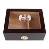 Personalized Cigar Humidor - Engraved Batman and Silhouette Logo Design - Man Cave Gift Ideas - Gifts For Him