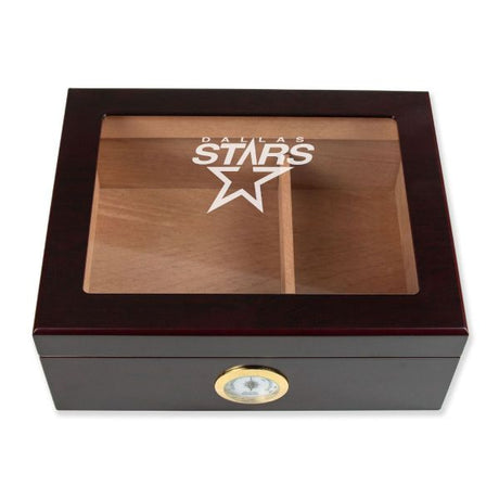 Personalized Cigar Humidor - Dallas Stars Hockey Sports Team Logo Design
