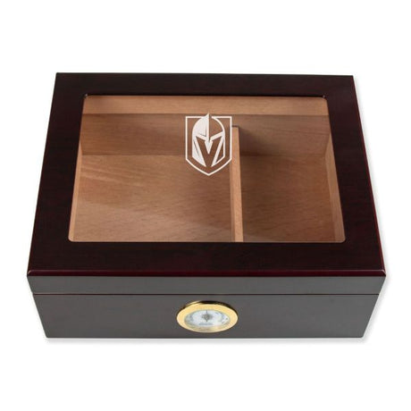 Personalized Cigar Humidor - Vegas Golden Knights Hockey Sports Team Logo Design
