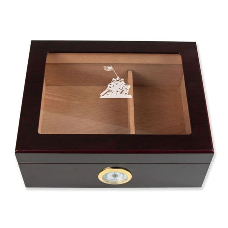 Personalized Cigar Humidor - Iwo Jima - Man Cave Gift Ideas - Gifts For Him