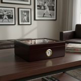 Personalized Cigar Humidor - Engraved Washington Nationals Baseball Team Logo Design
