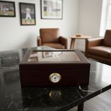 Personalized Cigar Humidor - Engraved Colorado Rockies Baseball Team Logo Design
