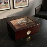 Personalized Cigar Humidor - Engraved Astros Baseball Team Logo Design