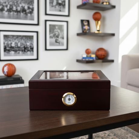 Personalized Cigar Humidor - Engraved Los Angeles Clippers Basketball Team Logo Design