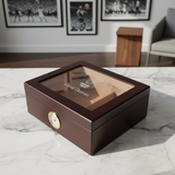 Personalized Cigar Humidor - Engraved Miami Heat Basketball Team Logo Design