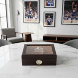 Personalized Cigar Humidor - Engraved Minnesota Timberwolves Basketball Team Logo Design