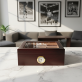 Personalized Cigar Humidor - Engraved Minnesota Timberwolves Basketball Team Logo Design