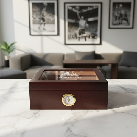 Personalized Cigar Humidor - Engraved Minnesota Timberwolves Basketball Team Logo Design