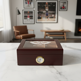 Personalized Cigar Humidor - Engraved New Orleans Pelicans Basketball Team Logo Design