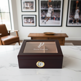 Personalized Cigar Humidor - Engraved San Antonio Spurs Basketball Team Logo Design