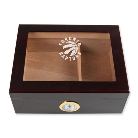 Personalized Cigar Humidor - Engraved Toronto Raptors Basketball Team Logo Design