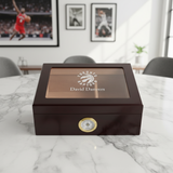 Personalized Cigar Humidor - Engraved Toronto Raptors Basketball Team Logo Design