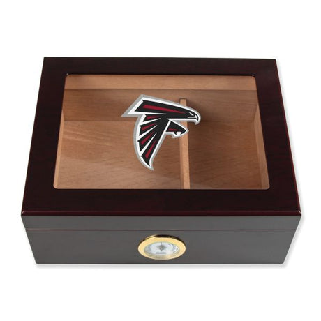 Atlanta Falcons Football Full Color Team Logo - Cigar Humidor