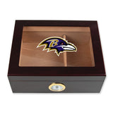 Baltimore Ravens Football Full Color Team Logo - Cigar Humidor