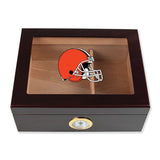 Cleveland Browns Football Full Color Team Logo - Cigar Humidor