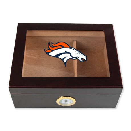 Denver Broncos Football Full Color Team Logo - Cigar Humidor
