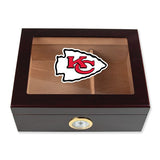 Kansas City Chiefs Football Full Color Team Logo - Cigar Humidor