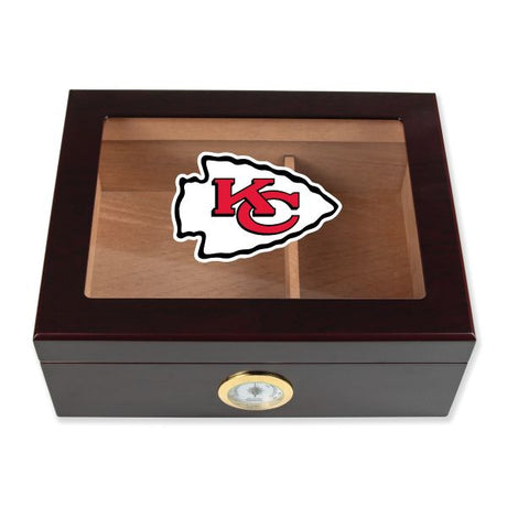 Kansas City Chiefs Football Full Color Team Logo - Cigar Humidor