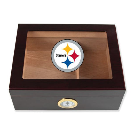 Pittsburgh Steelers Football Full Color Team Logo - Cigar Humidor