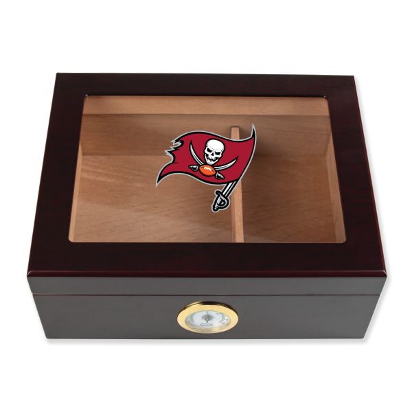 Tampa Bay Buccaneers Football Full Color Team Logo - Cigar Humidor