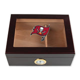 Tampa Bay Buccaneers Football Full Color Team Logo - Cigar Humidor
