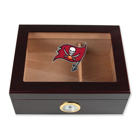Tampa Bay Buccaneers Football Full Color Team Logo - Cigar Humidor