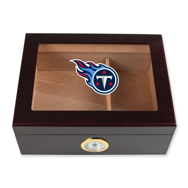 Tennessee Titans Football Full Color Team Logo - Cigar Humidor