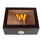 Washington Commanders Football Full Color Team Logo - Cigar Humidor