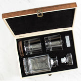 New York Jets Decanter Gift Set with Wood Gift Box - Football Fanatic Gift Ideas - Classic Personalized Whiskey Decanter Set - Man Cave Gifts - Gifts For Him
