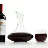 Custom Engraved Alpha Epsilon Phi -  Slanted Top Wine Decanter With Wine Glasses
