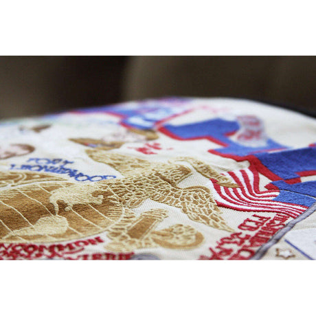Marines Large Hand-Embroidered Pillow