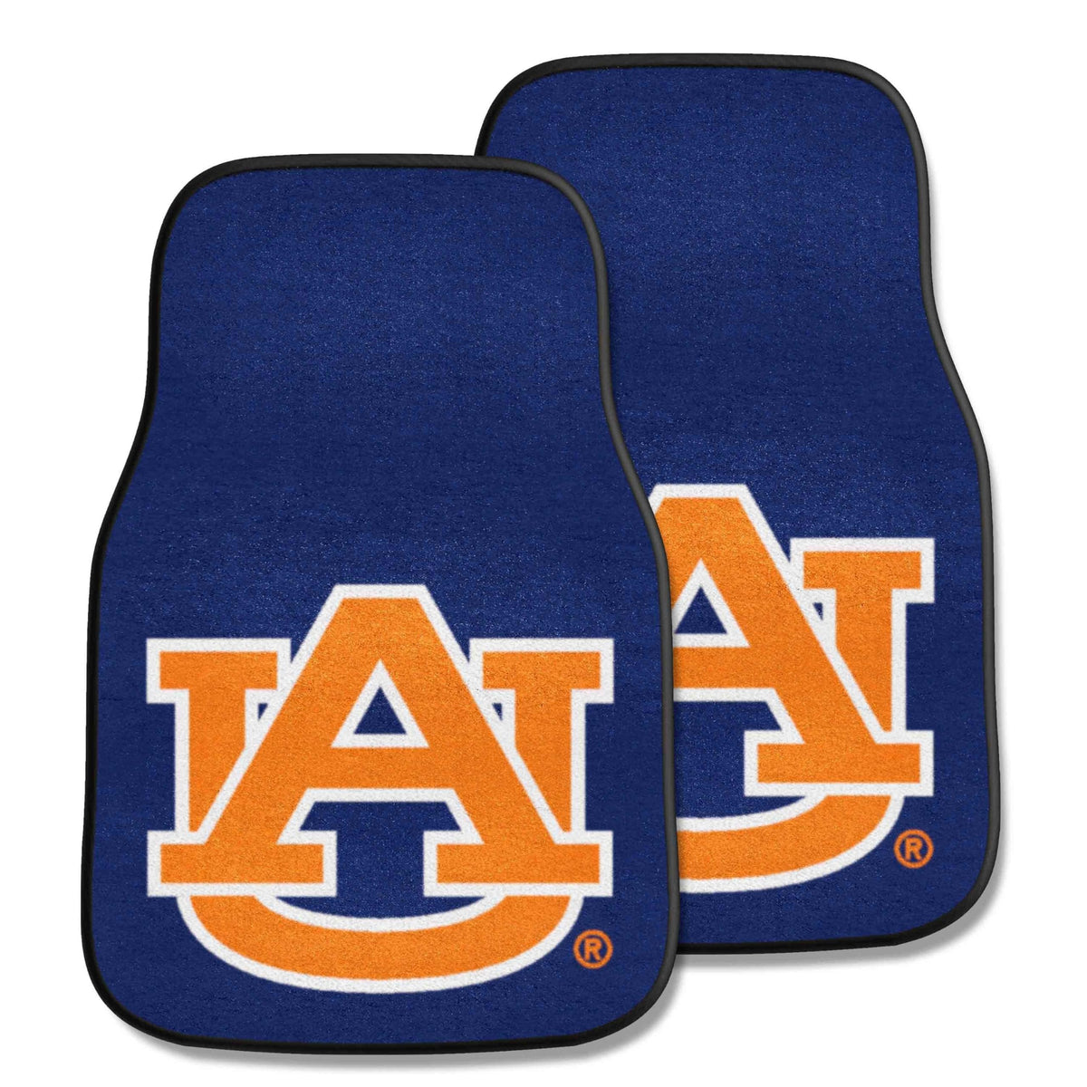 Auburn University Tigers 2-Piece Vehicle Floor Mat Set, 18x27 Inch