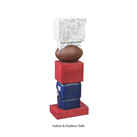New York Giants Tiki Totem Garden Statue - 16" Official NFL Outdoor & Indoor Decor