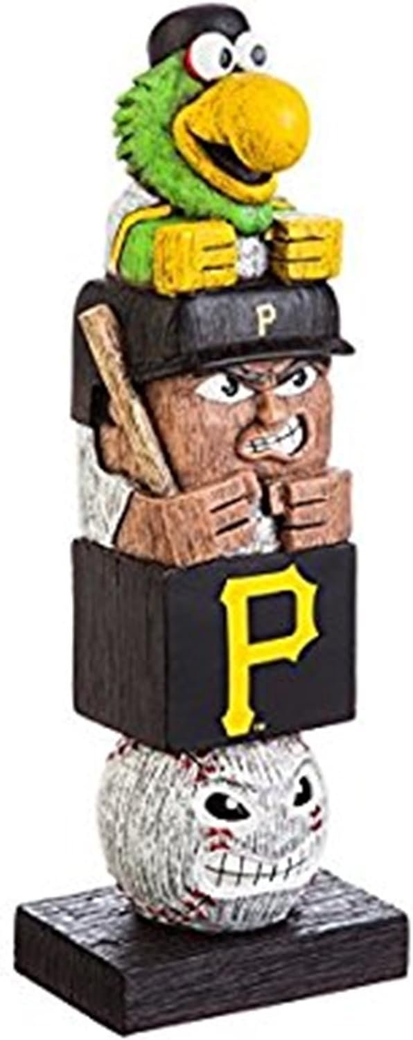 Pittsburgh Pirates Tiki Totem Garden Statue - 16" MLB Indoor & Outdoor Decor