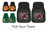 Louisiana State University Tigers 2-Piece Vehicle Floor Mat Set, 18x27 Inch