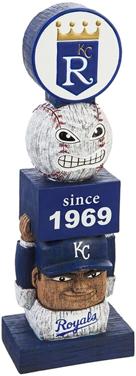 Kansas City Royals Vintage Tiki Totem Statue - 16" Official MLB Garden & Home Decor