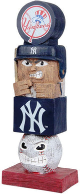 New York Yankees Tiki Totem Garden Statue - 16" Official MLB Outdoor & Indoor Decor