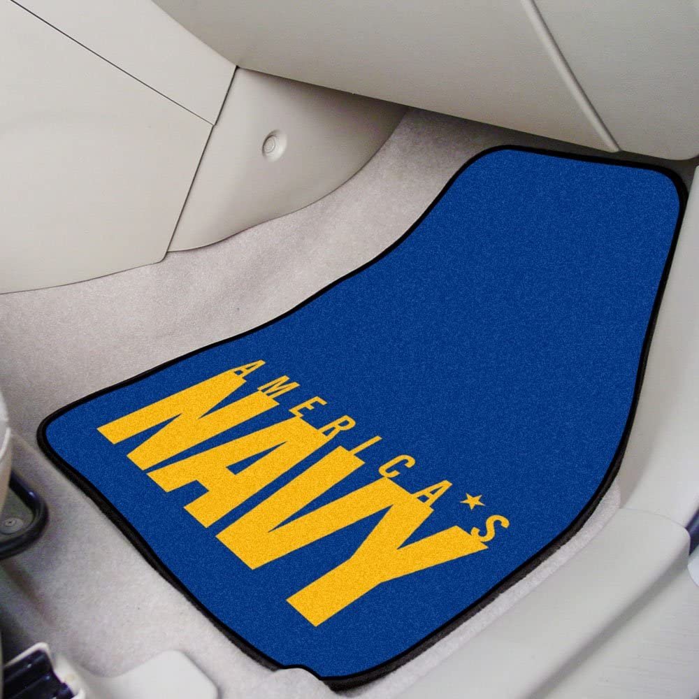 United States Navy 2-Piece Vehicle Floor Mat Set, 18x27 Inch
