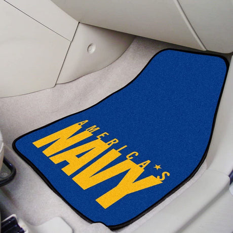 United States Navy 2-Piece Vehicle Floor Mat Set, 18x27 Inch