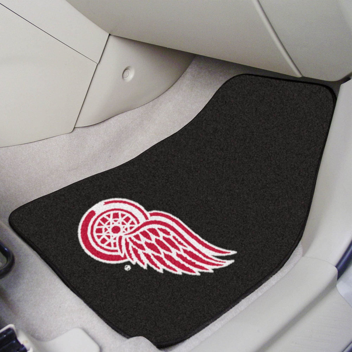 Detroit Red Wings 2-Piece Vehicle Floor Mat Set, 18x27 Inch