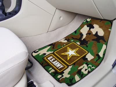 United States Army 2-Piece Vehicle Floor Mat Set, 18x27 Inch