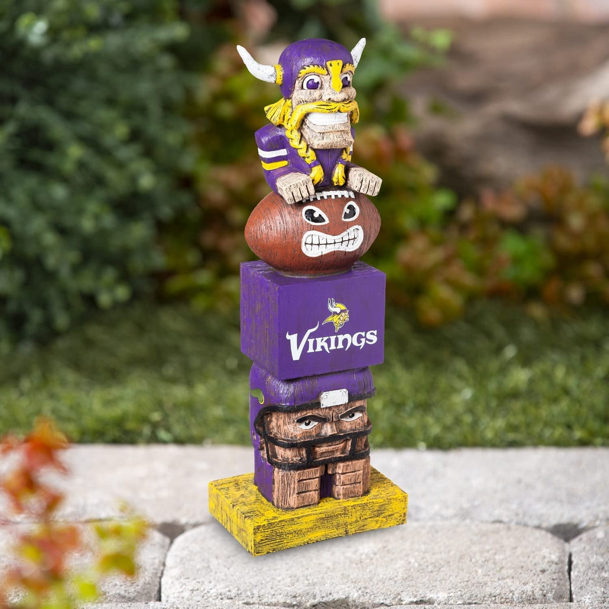 Minnesota Vikings Tiki Totem Garden Statue - 16" Resin Indoor & Outdoor Decor