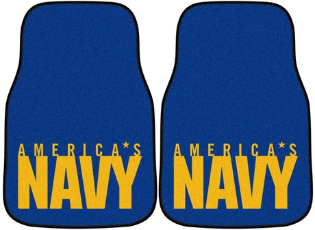 United States Navy 2-Piece Vehicle Floor Mat Set, 18x27 Inch
